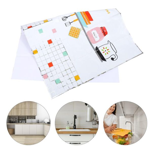 

2 pcs kitchen wall sticker heat resistant wall decal cabinet sticker