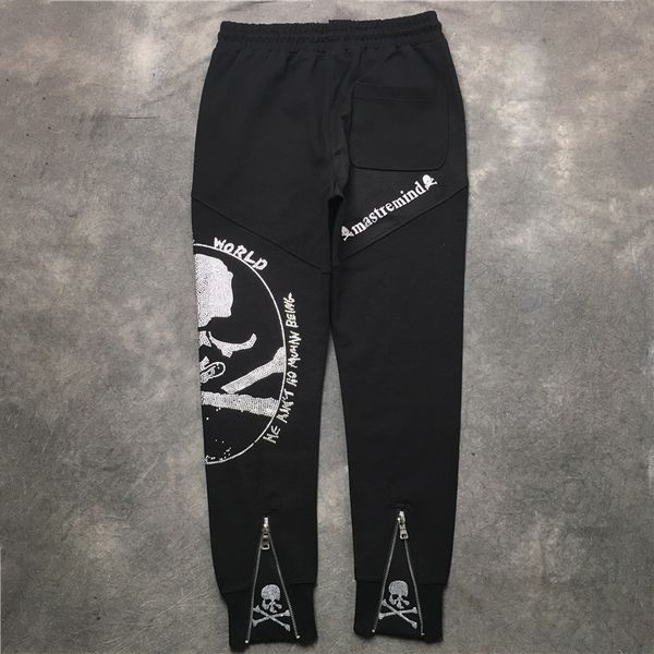 

high new luxury 2021 19ss comfortable diamonds classic 4-white pants sweatpants # m9 wwoi, Black