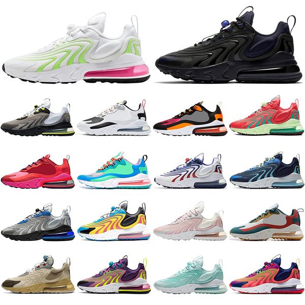 

2021 wholesale react running shoes for men women midnight turquois black grey neon barely rose comfortable mens trainers sports sneakers, White;red