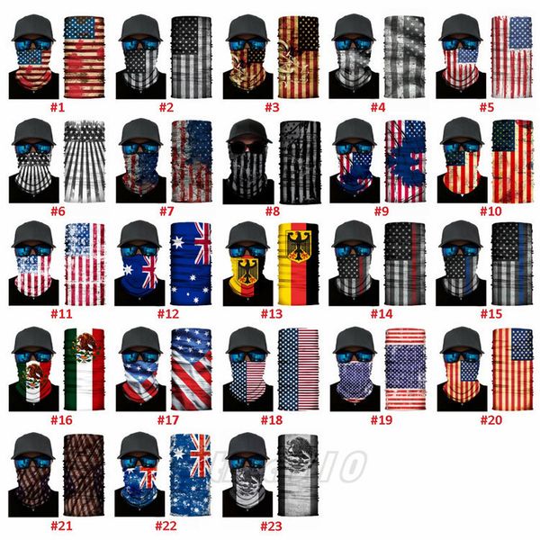 

breathable flag sweat series scarf absorbing national magic mask multi-purpose outdoor sports neck cover party masks t9i00461