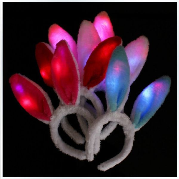 

bunny led rabbit ornaments flashing light easter ears glowing headdress decoration party festive supplies