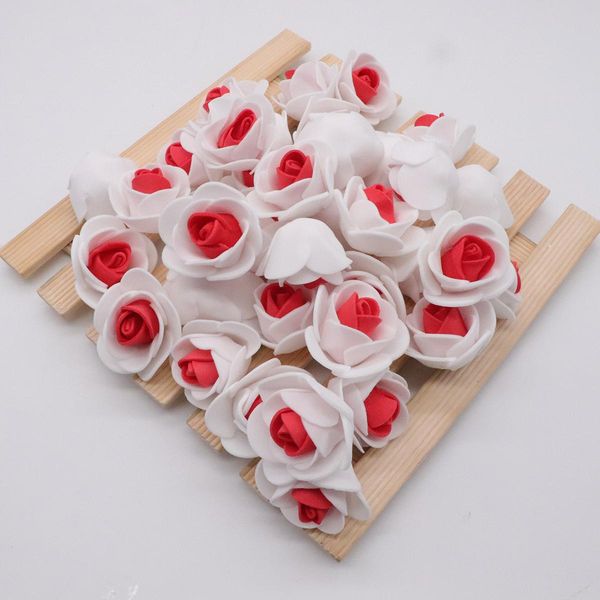 

100шт пена поддельных цветок pe розы головы искусственные цветы дешевые свадебные украшения для скрапбукинга подарочная коробка diy венок му