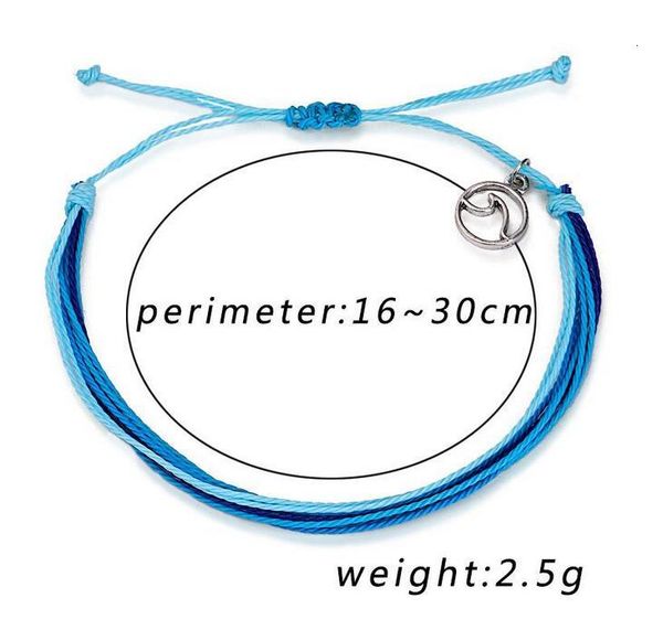 

wax string bracelets multilayer woven friendship new wave charm adjustable braided bracelet for women girls