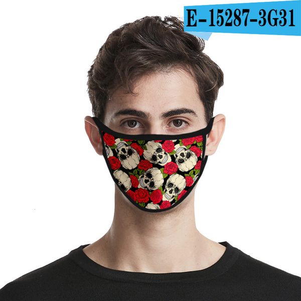 

facemask water-printable ice silk fabric personality 3d wash anti-bacterial children's mask dust-proof fashion skull mask