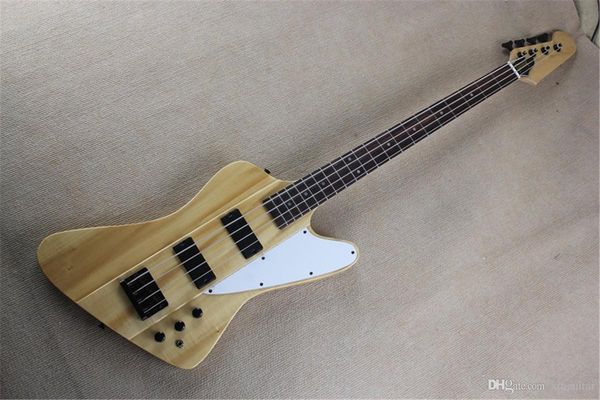 

2021 arrival g thunderbird 4 strings burlywood firebird bass guitar in stock