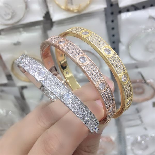 

zlxgirl jewelry women size micro pave setting bangle jewelry fashion women's wedding bracelet bangle bags 201209, Black