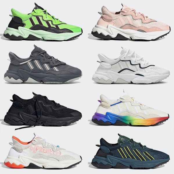 

2021 king push ozweego for men women casual shoes era pack reflective xeno black bright cyan pusha t trainer sports sneakers 36-45