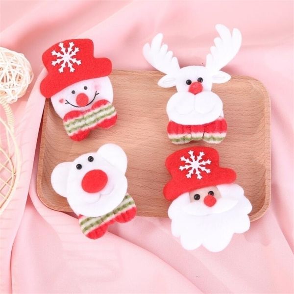 

snowman toulets11ydeer glowing gift santa led bear glow flashing cartoon brooch badge toy christmas luminous decoration