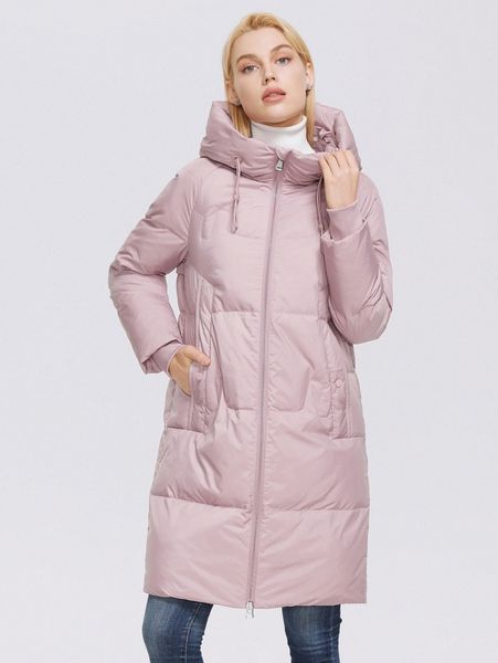 

miegofce solid zipper front pocket side winter coat r8r8#, Black