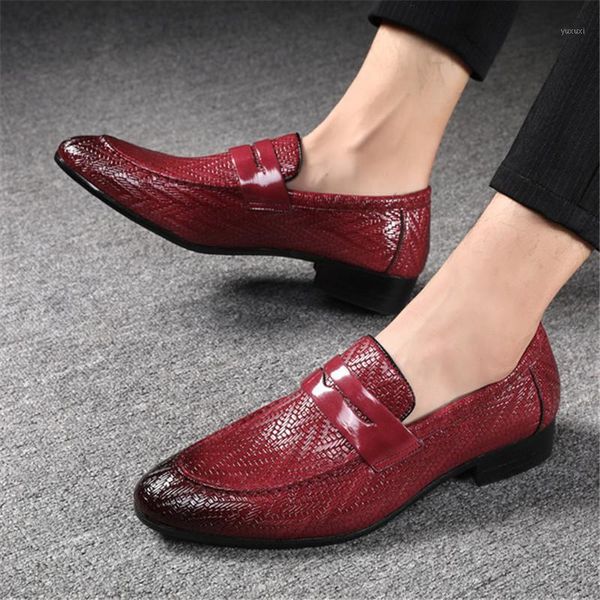 

dress shoes 2021 men brand braid stripe leather casual driving oxfords loafers moccasins italian for flats1, Black