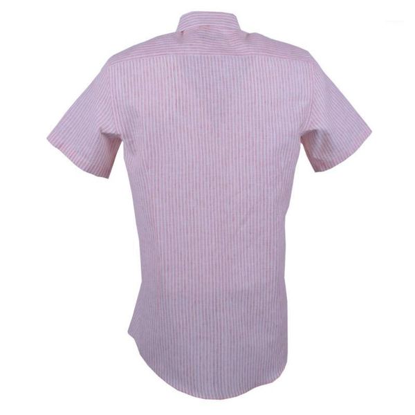 

striped linen men shirt1, White;black