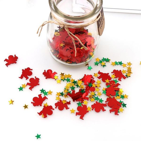 

15g mixed star santa shape glitter sequins for craft pvc paillettes for nails arts manicure wedding christmas decor jllaom