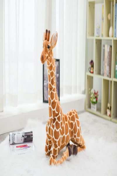 

60cm big plush giraffe toys soft stuffed animal simulation giraffe home decoration dolls kids birthday gift animal dolls wmtesx