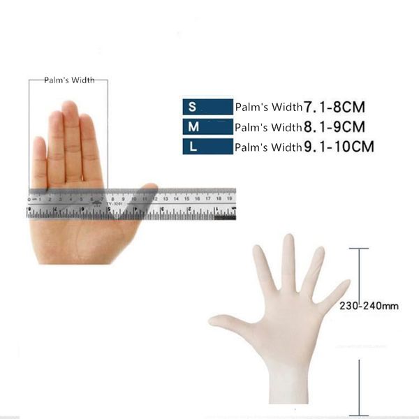 

exam nitrile waterproof 100pcs/pack ambidextrous disposable for house garden gloves dhl fast shipping