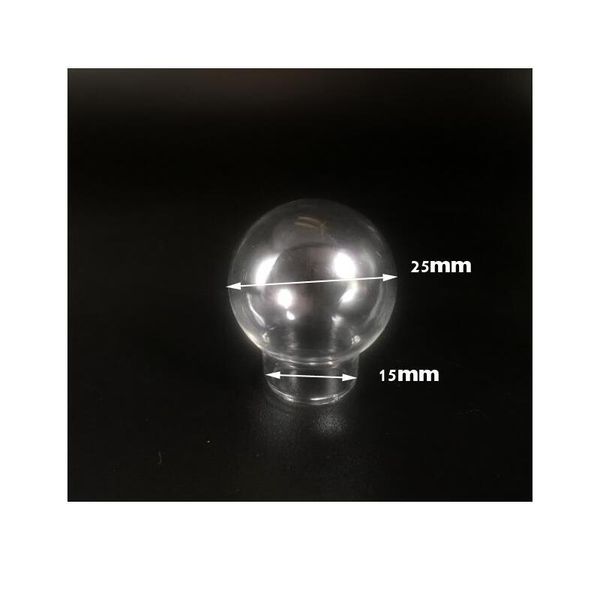 

10 pieces 30x20mm 25x15mm 20x15mm 20x12mm transparent hollow glass round ball glass globe pendant jewelry accessory qylpfo, Black