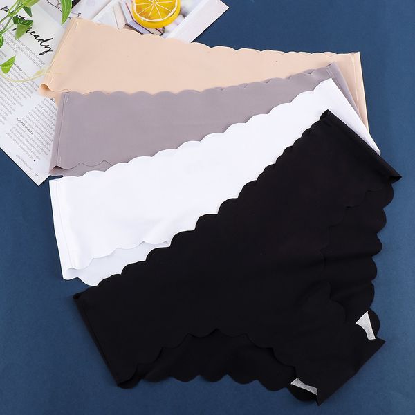 

women's one-piece seamless breathable lace panty briefs low waist underwear ice silk hollow out lingerie, Black;pink