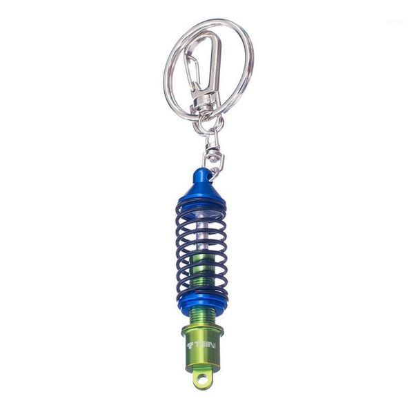 

portable keyring keychain ring absorber struts decoration blue1, Silver