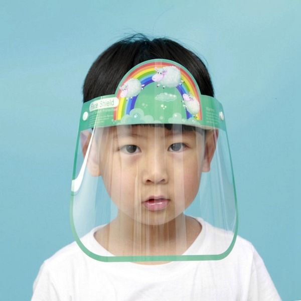 

full 2020 transparent anti-fog kids eyes protector cartoon study school face shield new design mask boom