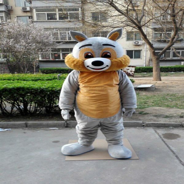 

mascot costumes squirrel mascot costume suit halloween party game dress outfits clothing advertising carnival xmas easter festival adult, Red;yellow