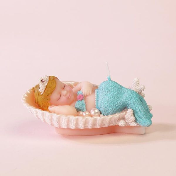 

новое поступление милый день рождения вечеринка торт декоративная свеча русалка пчела узор детское душ смокелью свеча вечеринки sqcpex homes