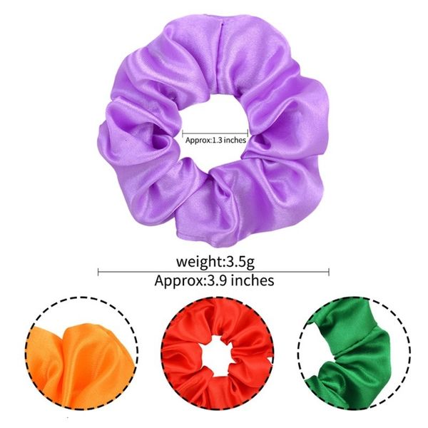 

head solid elastic band scrunchie scrunchy ponytail hairbands girls rope hair accessories a275