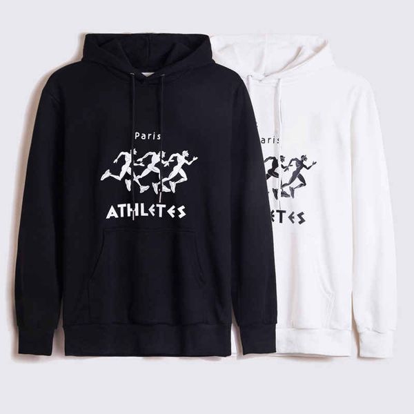 

мода мужские женские дизайнерские капюшоны с письмом напечатаны повседневные мужские толстой толстовки с капюшоном новой уличной одежды, Black