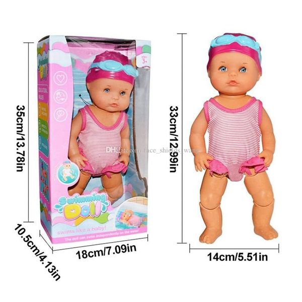 

электрическое плавание кукла водонепроницаемая бассейн плавание игрушка электрическая детская ванна игрушка открытый летний и семейный игров