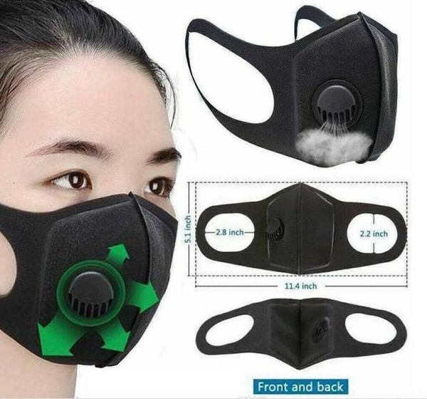 

valves ship 24hour designer face mask with breathing washable reusable cloth kids masks cotton black mascarillas p