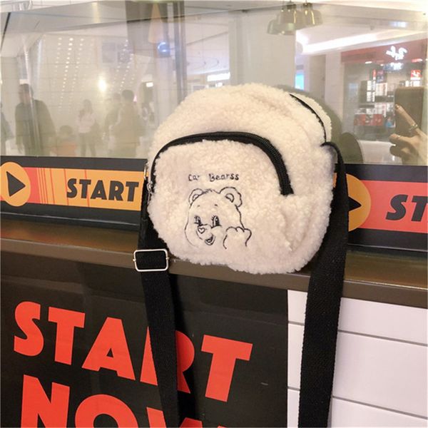 

2020 fashion original wool ladies shoulder bags phone pouch classic style casual solid color messenger bag women shopping tote c1116
