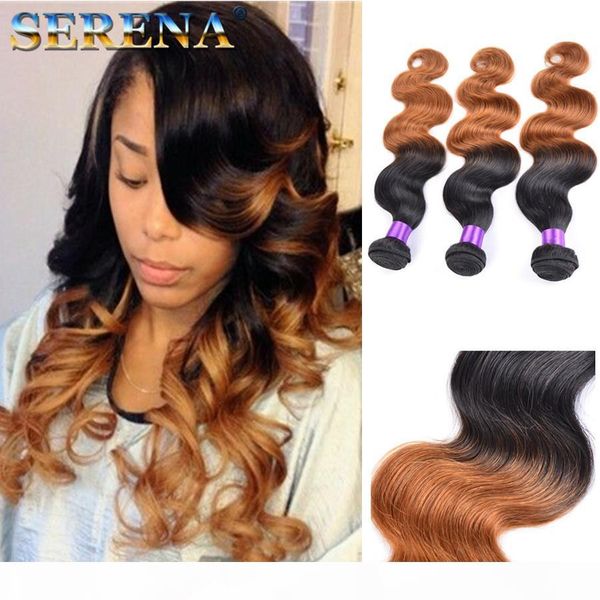 

1b 30 brazilian body wave ombre hairs extensions 7a unprocessed hair real human hair extensions hairs extensions ombre hair weave, Black