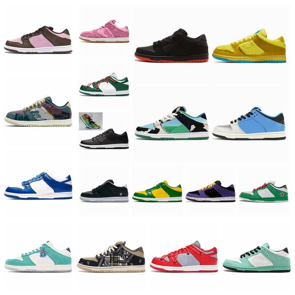 

2021 chunky dunky athletic sb shoes low authentic sneakers grateful dead dunk pink digital concepts mens womens sports trainers 36-45 d9ez#5, Black