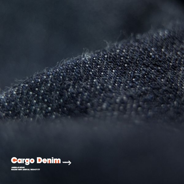 

heavy loose denim dark blue men line big vintage pocket pants man clothes drawstring sqes