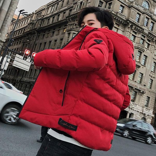 

cotton-padded clothes loose coat coat you self-cultivation thickening trend short fund handsome keep warm youth down cotton1, Black