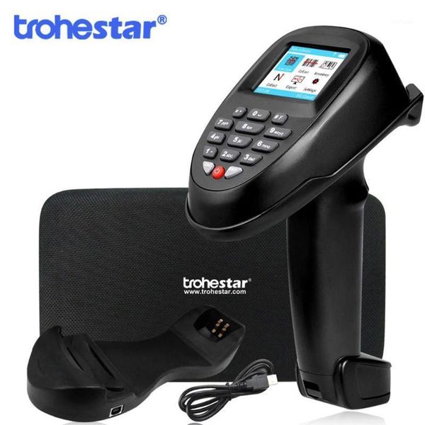 

trohestar inventory 1d 2d wireless handheld barcode scanner portable reader data collector scanners cradle receiver charging1