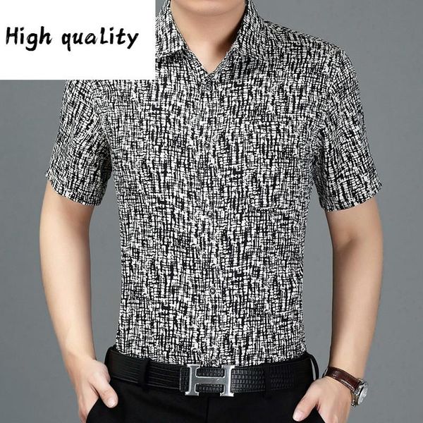 

silk 100% summer shirt men short sleeve mens casual slim fit clothes shirts man 2010 camisa masculina kj1241, White;black