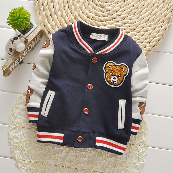 

childrens clothing spring and autumn new button cardigan sportswear cartoon cotton long sleeve kids overcoat, Blue;gray