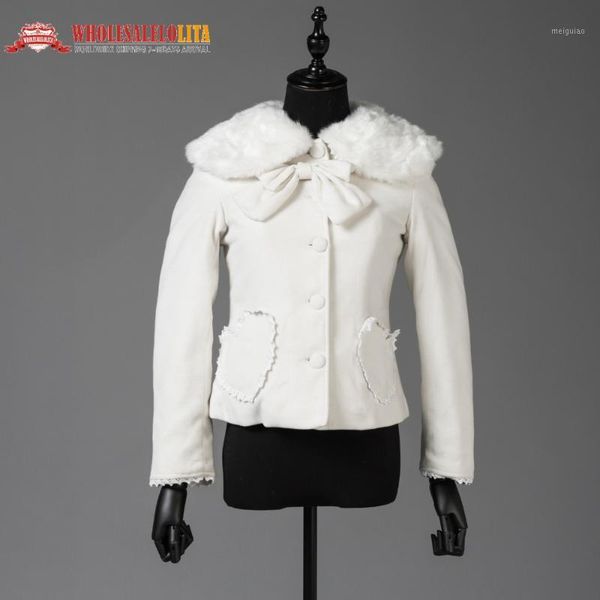 

sale lovely short woolen coat sweet lolita coat long winter coats1, Black