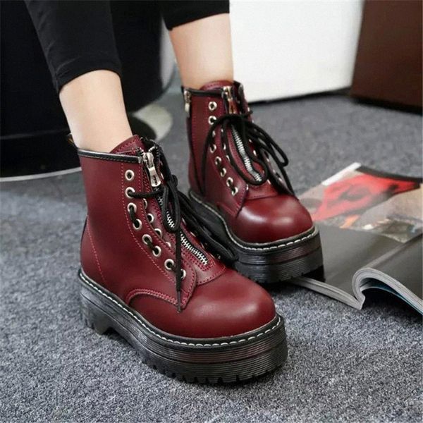 

fashion warm snow boots women pu leather shoes for winter woman casual jason botas mujer spring female ankle boots women shoes #m18t, Black