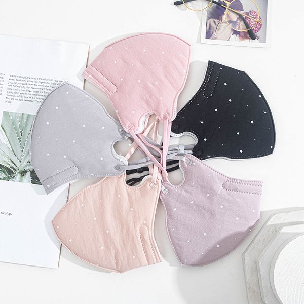 

designer fashion face mask print star pink colorful man woman masks dust pm2.5 adjustable mask