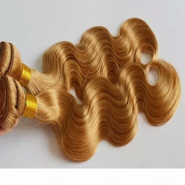 

strawberry blonde color brazilian body wave hair 1 bundles 100% remy full human hair weaves 10-30 inchs brazilian unprocessed double weft h, Black