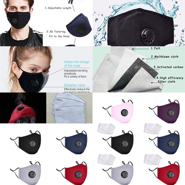 

cotton with reusable masks valve breath face pm2.5 mouth mask anti-dust washable maeh4r ke32 btq7