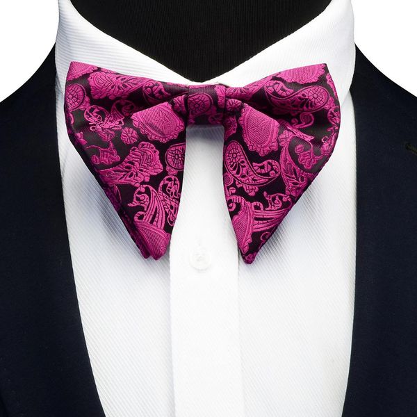 

gusleson fashion paisley book tie для мужчин женщины classic big bowtie для вечеринки свадебный бантом для взрослых мужские bowties cravats, Black;gray