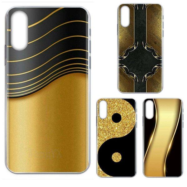 

black gold yin yang tai chi printed for huawei honor mate nova note 20 20s 30 5 5i 5t 6 7i 7c 8a 8x 9x 10 pro lite play