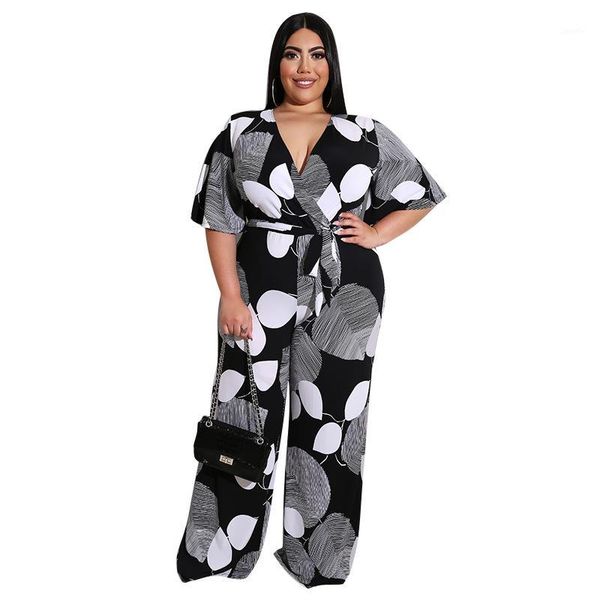 

bodycon romper jumpsuit v neck short-sleeve loose beach jumpsuit women club rompers party bandage bodysuit1, Black;white