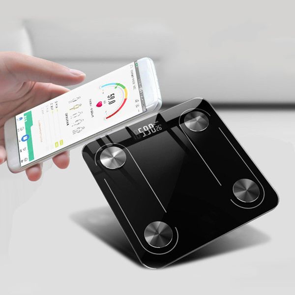 

body fat smart bmi led digital bathroom weight balance bluetooth household weighing scale floor scales q1201