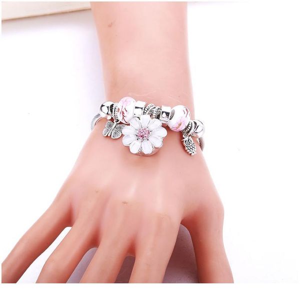 

trendy elastic metal beading snap bracelet snap button bracelet bangles fit 18mm snap jewelry beads making bbyopn, Golden;silver