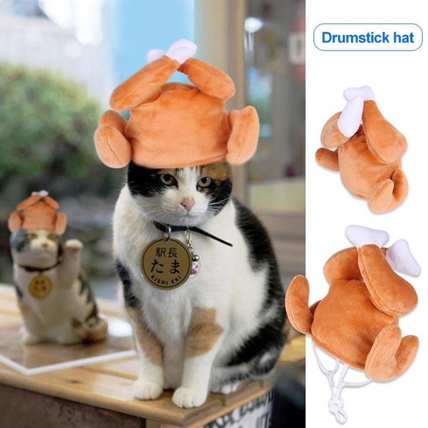 

pet hat pet dog cat chicken leg cap puppy kitten novelty decorating adjustable plush hat bjstore