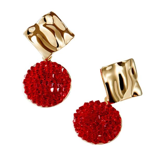 

1 Pair Earring Elegant Crystal Ornament Earring Ladies Jewelry Decor, Silver