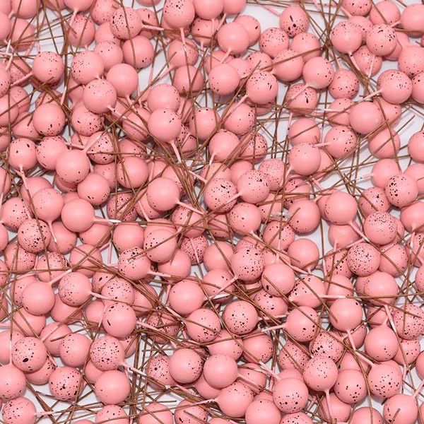 

50шт 12 мм мини жемчужный пластиковый розетка искусственный цветок вишня фрукты тычинки свадебные рождественские венки diy подарочная коробк