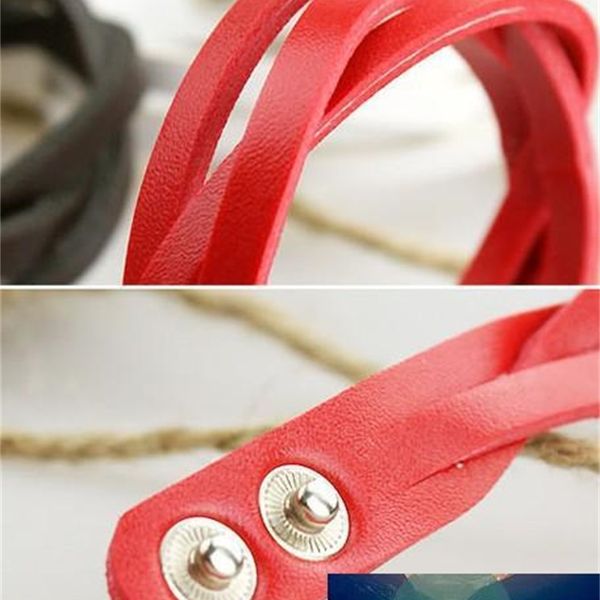 

friendship charm bracelet 30pcs/lot jewelry leather string wrap